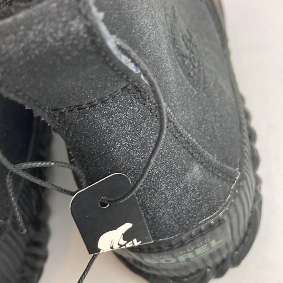 SOREL NWT Out N About Waterproof Boots Black Gold Lace Up Sz 6 Waterproof Winter - Picture 11 of 16